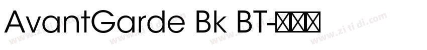 AvantGarde Bk BT字体转换